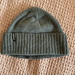Gray patagonia beanie